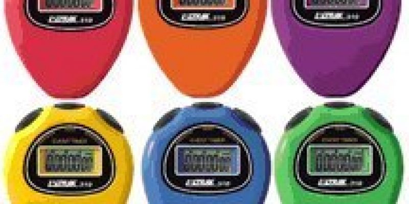 Ultrak 310 Event Timer Sport Stopwatch (Set of 6 Rainbow Colors)