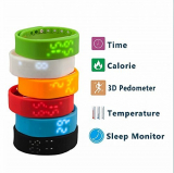 Blansdi Healthy Bracelet Wristband Watch Pedometer Sleep Monitor Temperature Digital Time Display