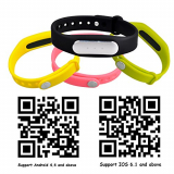5IVE Waterproof Silicone Wrist Smart Band Fitness Tracker with Additional Replacement Wristband