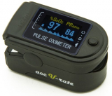 Acc U Rate® CMS 50D Pulse Oximeter with Silicon Cover, Neck/Wrist cord and Batteries