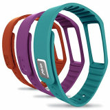Striiv Fusion Wristband, Orange/Light Blue/Purple, One Size
