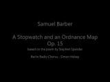 Samuel Barber – A Stopwatch and an Ordnance Map